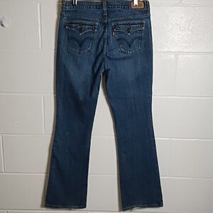 Levi's 515 Women's Flare Boot Cut Jeans in Classic Blue Medium Wash